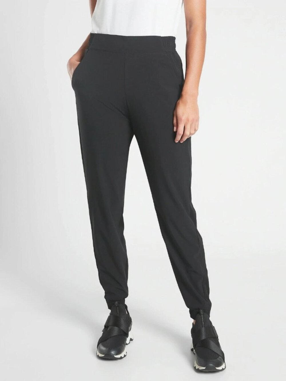 Athleta Women's Black Brooklyn Lined Jogger Pants Size 8 54963